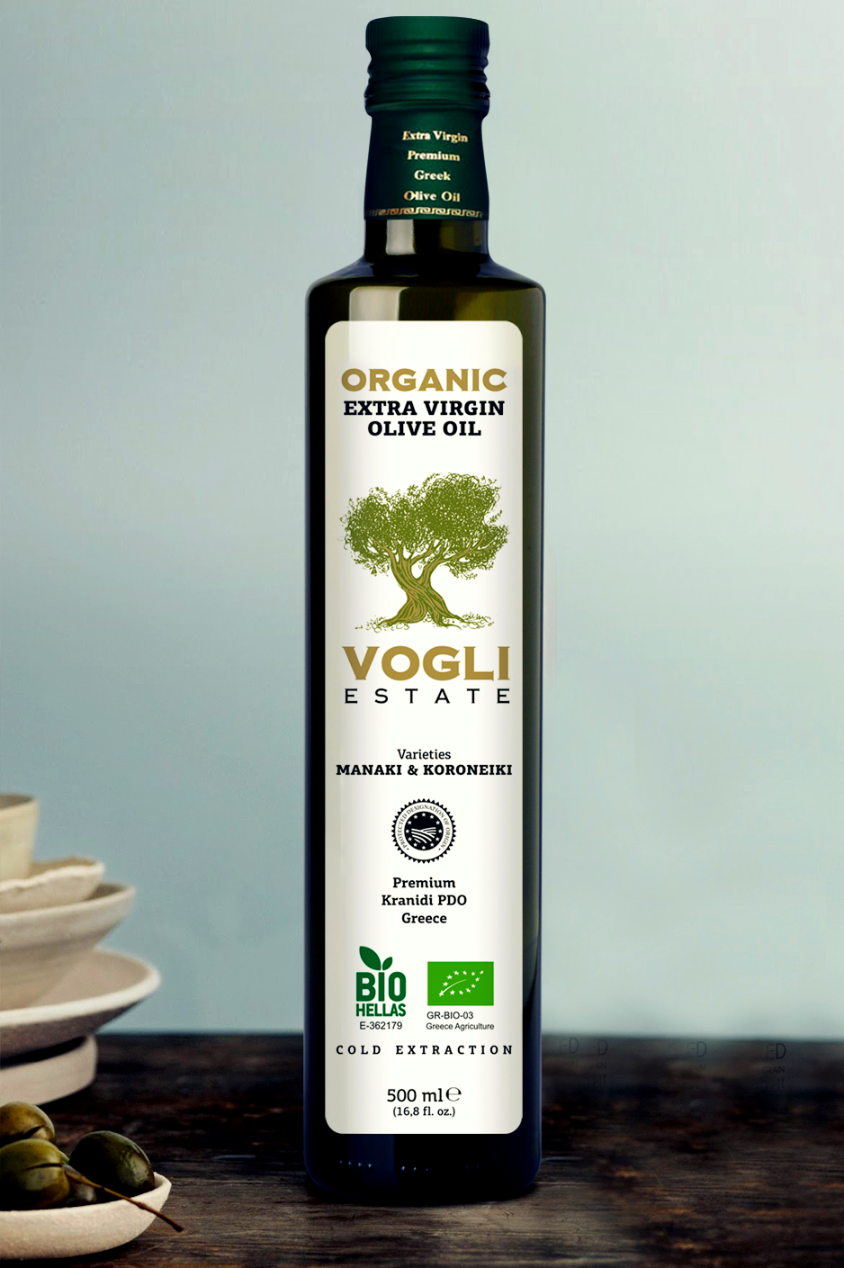 Vogli estate bio olive oil 500ml